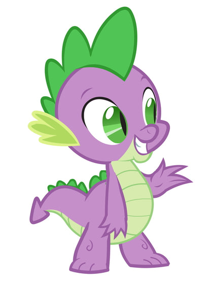 Spike My Little Pony Friendship Is Magic Cute Beautiful Cartoon Art Wall Art Print Poster