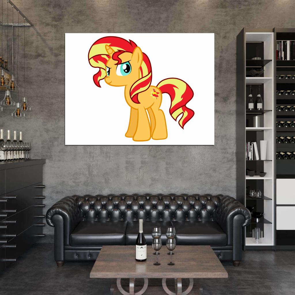 Sunset Shimmer My Little Pony Friendship Is Magic Cute Beautiful Cartoon Art Wall Art Print Poster