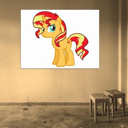 Sunset Shimmer My Little Pony Friendship Is Magic Cute Beautiful Cartoon Art Wall Art Print Poster