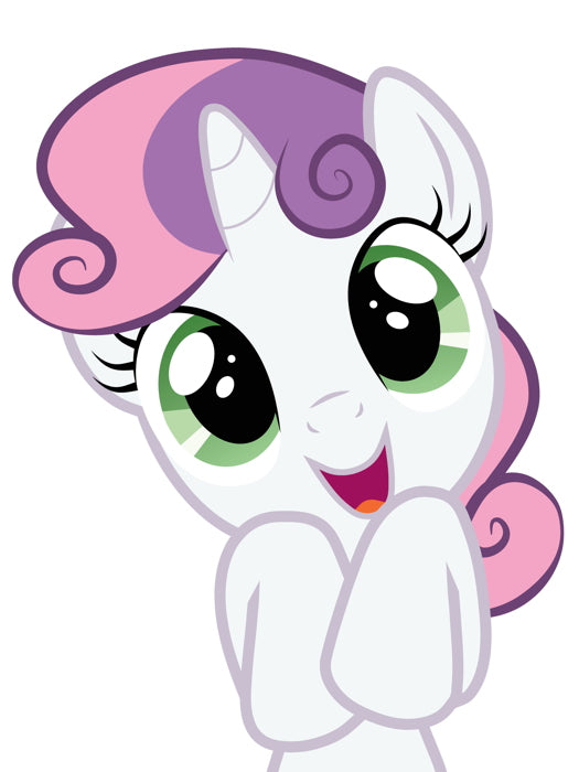 Sweetie Belle My Little Pony Friendship Is Magic Cute Beautiful Cartoon Art Wall Art Print Poster