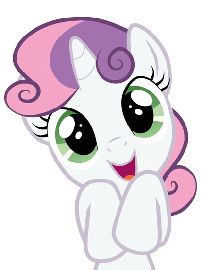 Sweetie Belle My Little Pony Friendship Is Magic Cute Beautiful Cartoon Art Wall Art Print Poster