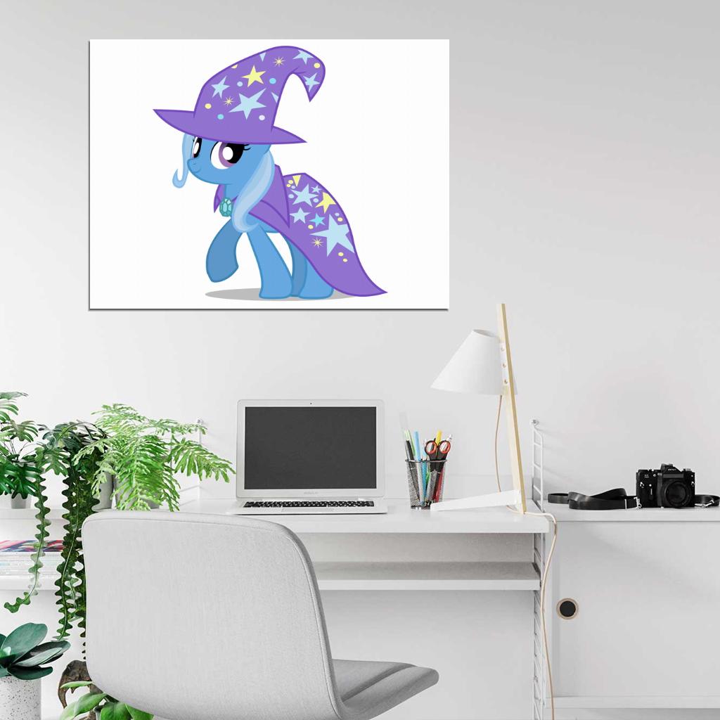 Trixie My Little Pony Friendship Is Magic Cute Beautiful Cartoon Art Wall Art Print Poster