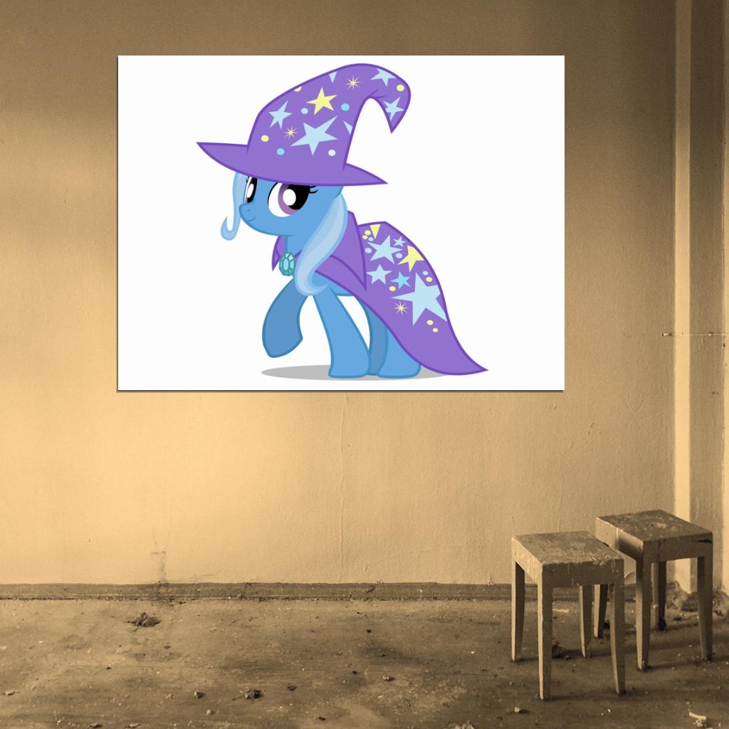 Trixie My Little Pony Friendship Is Magic Cute Beautiful Cartoon Art Wall Art Print Poster