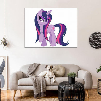 Twilight Sparkle My Little Pony Friendship Is Magic Cute Beautiful Cartoon Art Wall Art Print Poster
