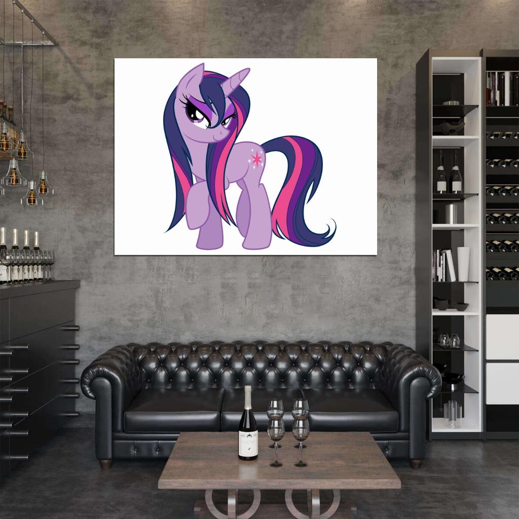 Twilight Sparkle My Little Pony Friendship Is Magic Cute Beautiful Cartoon Art Wall Art Print Poster