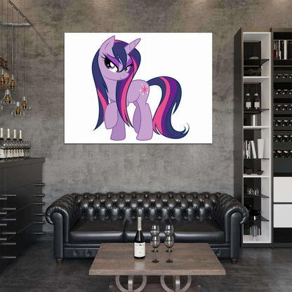 Twilight Sparkle My Little Pony Friendship Is Magic Cute Beautiful Cartoon Art Wall Art Print Poster