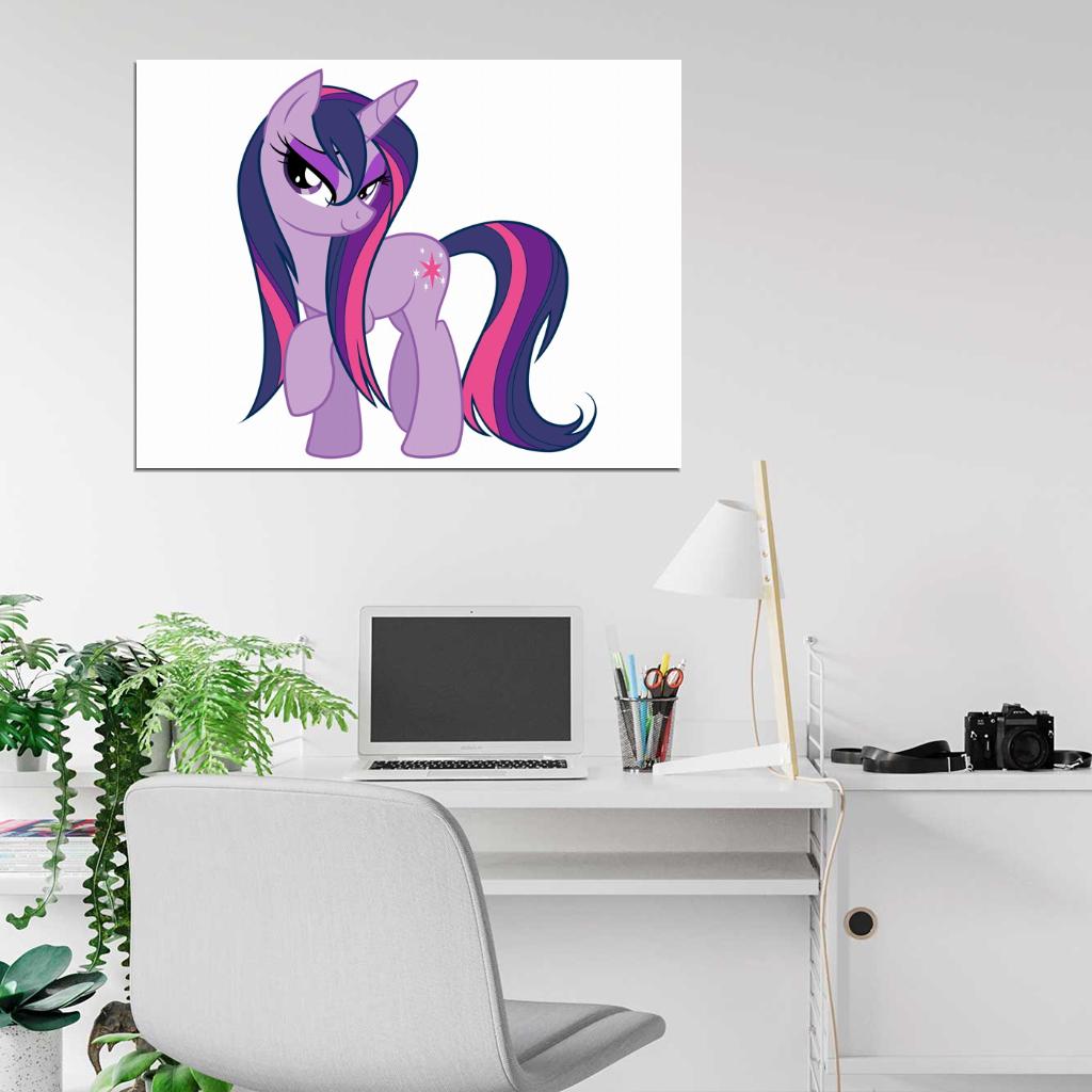 Twilight Sparkle My Little Pony Friendship Is Magic Cute Beautiful Cartoon Art Wall Art Print Poster