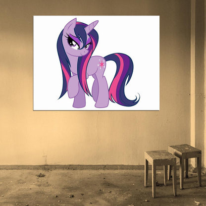 Twilight Sparkle My Little Pony Friendship Is Magic Cute Beautiful Cartoon Art Wall Art Print Poster
