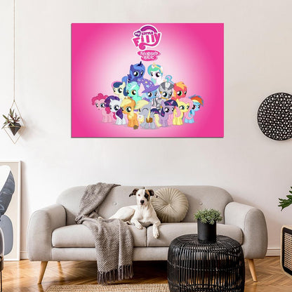 Characters My Little Pony Friendship Is Magic Cute Beautiful Cartoon Art Wall Art Print Poster
