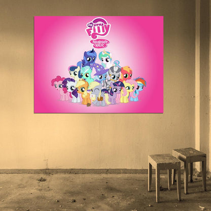 Characters My Little Pony Friendship Is Magic Cute Beautiful Cartoon Art Wall Art Print Poster