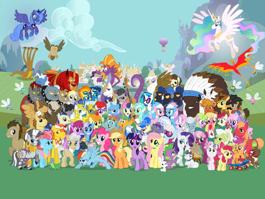 Characters My Little Pony Friendship Is Magic Cute Beautiful Cartoon Art Wall Art Print Poster