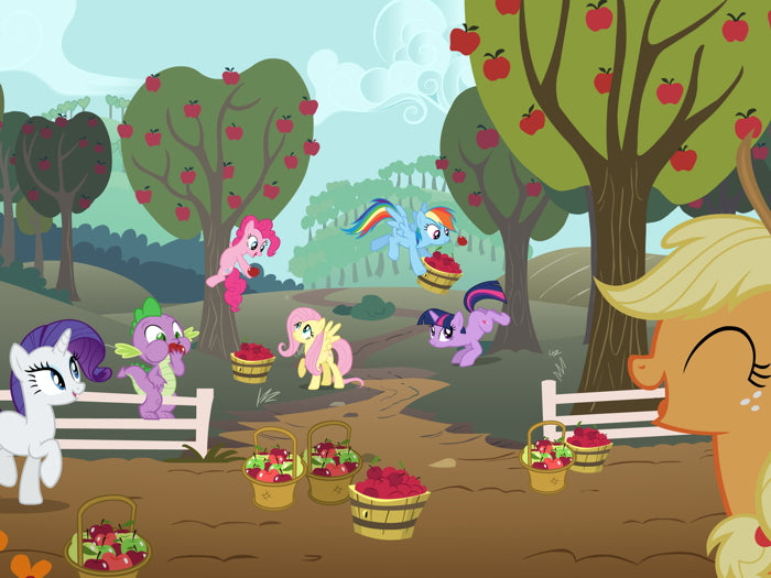 Characters Funny My Little Pony Friendship Is Magic Cute Beautiful Cartoon Art Wall Art Print Poster