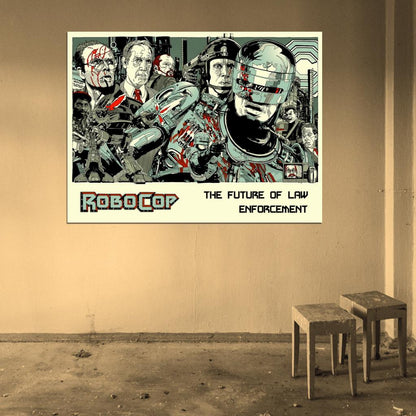 Robocop 1987 Movie Characters Awesome Art Wall Art Print Poster