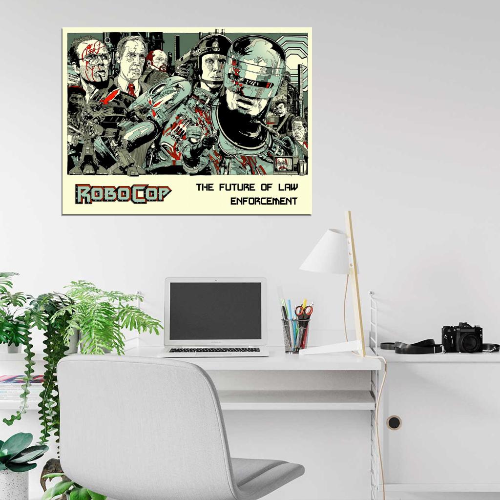 Robocop 1987 Movie Characters Awesome Art Wall Art Print Poster