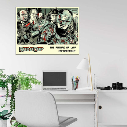 Robocop 1987 Movie Characters Awesome Art Wall Art Print Poster