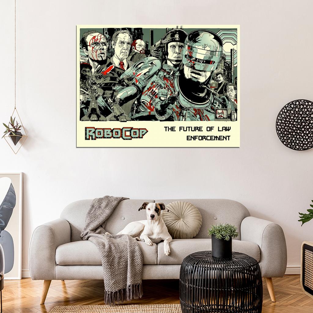 Robocop 1987 Movie Characters Awesome Art Wall Art Print Poster