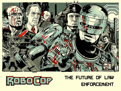 Robocop 1987 Movie Characters Awesome Art Wall Art Print Poster