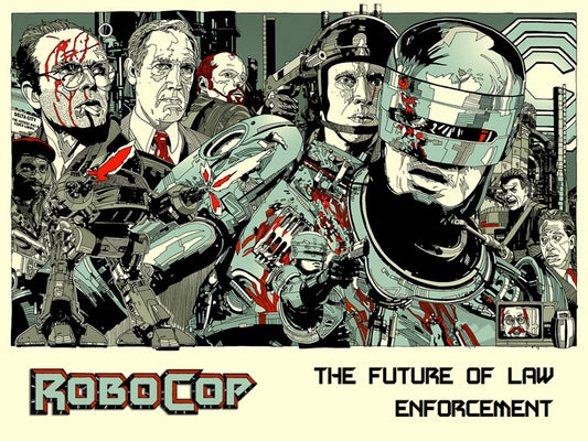 Robocop 1987 Movie Characters Awesome Art Wall Art Print Poster