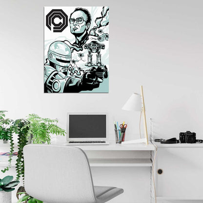 Robocop 1987 Movie OCP ED-209 Clarence Boddicker Awesome Art Wall Art Print Poster