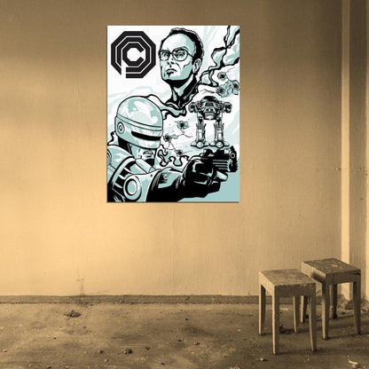 Robocop 1987 Movie OCP ED-209 Clarence Boddicker Awesome Art Wall Art Print Poster