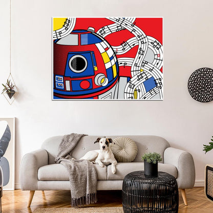 R2-D2 Cool Star Wars Movie Awesome Art Wall Art Print Poster