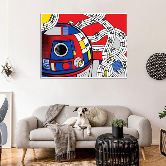 R2-D2 Cool Star Wars Movie Awesome Art Wall Art Print Poster