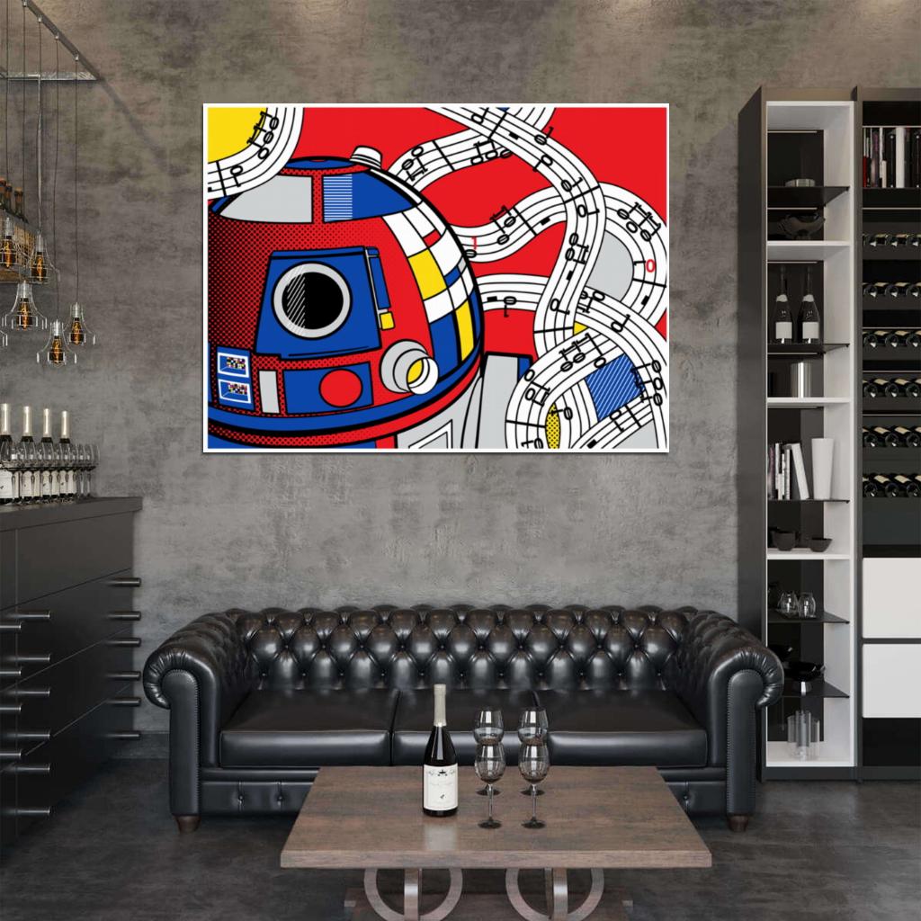 R2-D2 Cool Star Wars Movie Awesome Art Wall Art Print Poster