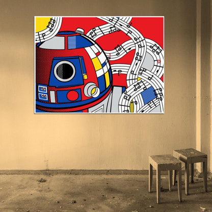 R2-D2 Cool Star Wars Movie Awesome Art Wall Art Print Poster
