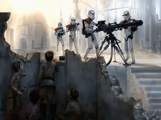 Imperial Stormtroopers Weapon Star Wars Movie Awesome Art Wall Art Print Poster