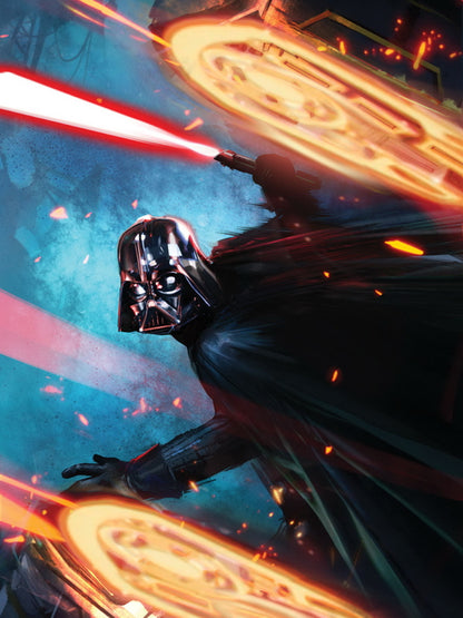 Darth Vader Lightsaber Sith Lord Star Wars Movie Awesome Art Wall Art Print Poster