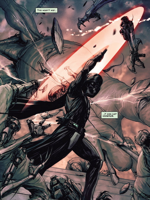 Darth Vader Lightsaber Fight Battle Sith Lord Star Wars Movie Awesome Art Wall Art Print Poster