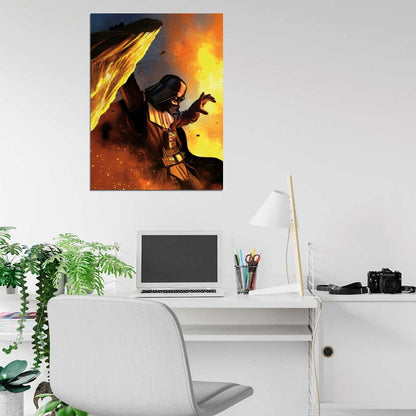 Darth Vader Rare Star Wars Movie Awesome Art Wall Art Print Poster