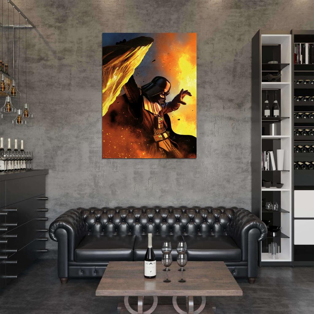 Darth Vader Rare Star Wars Movie Awesome Art Wall Art Print Poster
