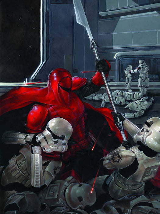 Emperor's Royal Imperial Guard Stormtroopers Fight Star Wars Movie Awesome Painting Art Wall Art Print Poster