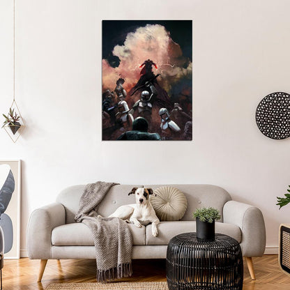 Sith Force Clone Troopers Battle Star Wars Movie Awesome Painting Art Wall Art Print Poster