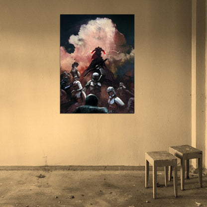 Sith Force Clone Troopers Battle Star Wars Movie Awesome Painting Art Wall Art Print Poster