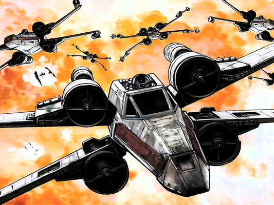 X-Wing Starfighters Star Wars Movie Awesome Painting Art Wall Art Print Poster