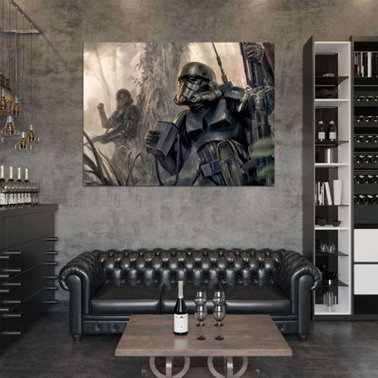 Shadow Stormtroopers Star Wars Movie Awesome Painting Art Wall Art Print Poster