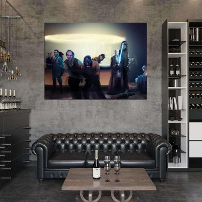 Mos Eisley Cantina Obi-Wan Kenobi Star Wars Movie Awesome Painting Art Wall Art Print Poster