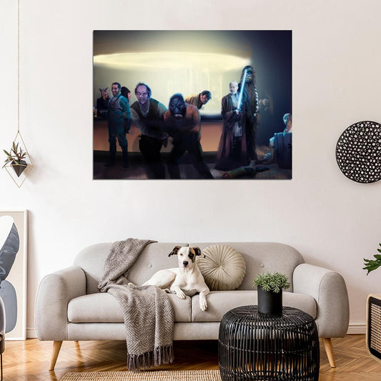 Mos Eisley Cantina Obi-Wan Kenobi Star Wars Movie Awesome Painting Art Wall Art Print Poster