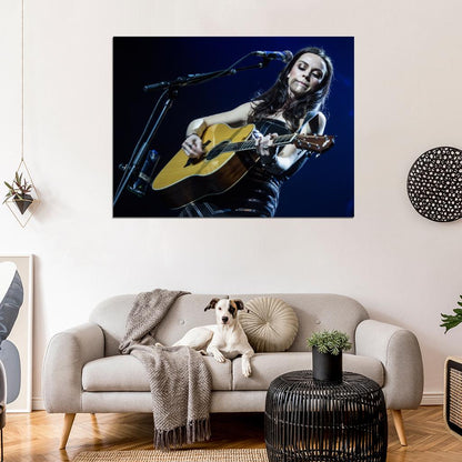 Amy Macdonald Guitar Indie Rock Music Singer Wall Art Print Poster