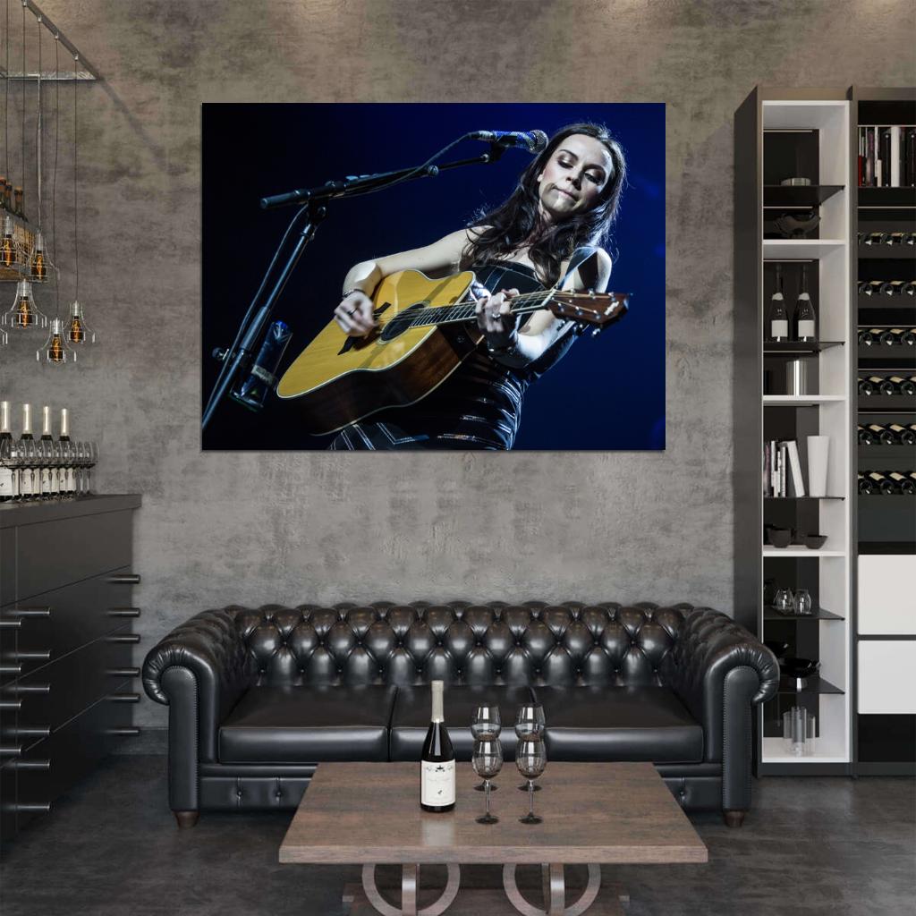 Amy Macdonald Guitar Indie Rock Music Singer Wall Art Print Poster
