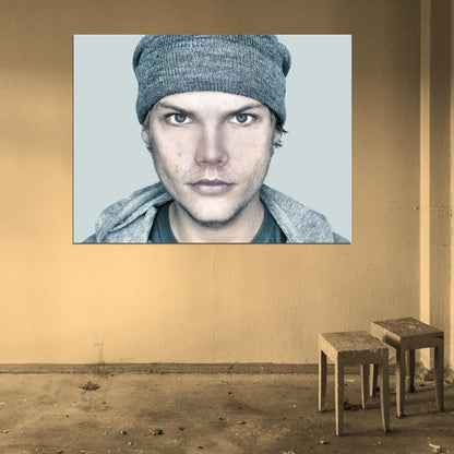 Avicii Portrait DJ Electro House Music Wall Art Print Poster
