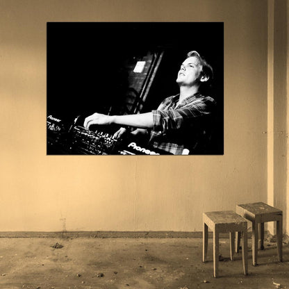 Avicii DJ Electro House Music BW Wall Art Print Poster