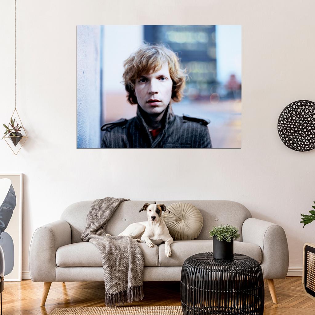 Beck Portrait Alternative Rock Music Singer Wall Art Print Poster