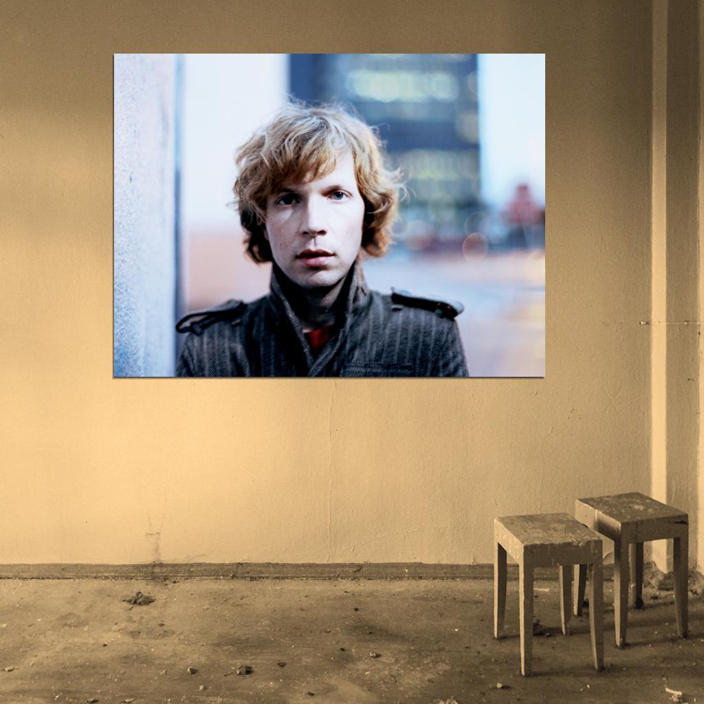 Beck Portrait Alternative Rock Music Singer Wall Art Print Poster