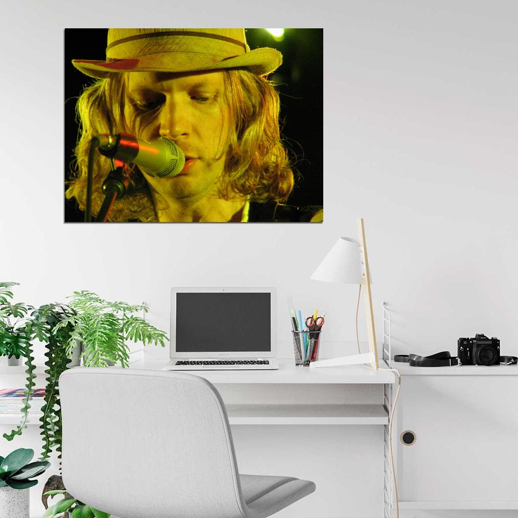 Beck Portrait Alternative Rock Music Singer Wall Art Print Poster