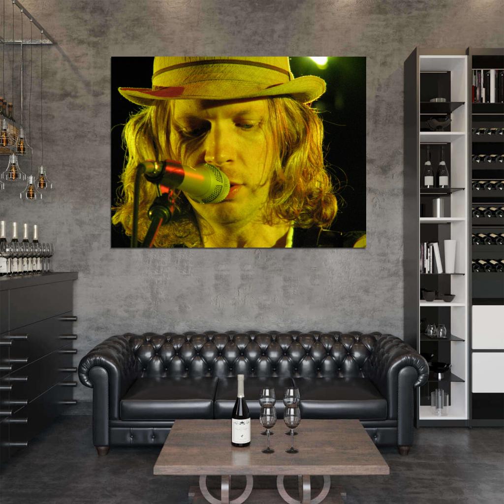 Beck Portrait Alternative Rock Music Singer Wall Art Print Poster