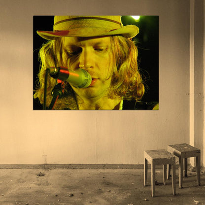 Beck Portrait Alternative Rock Music Singer Wall Art Print Poster