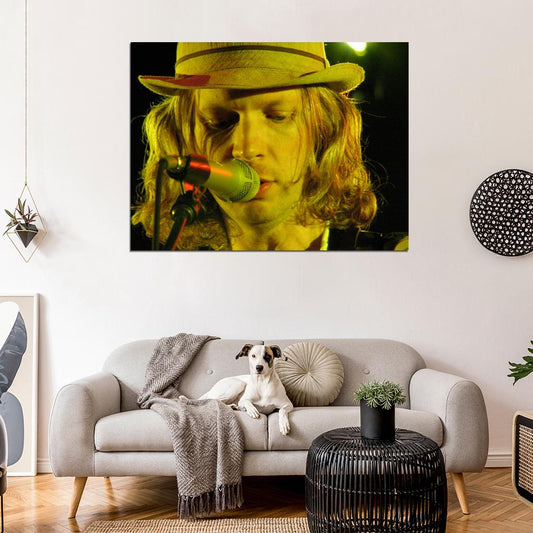 Beck Portrait Alternative Rock Music Singer Wall Art Print Poster